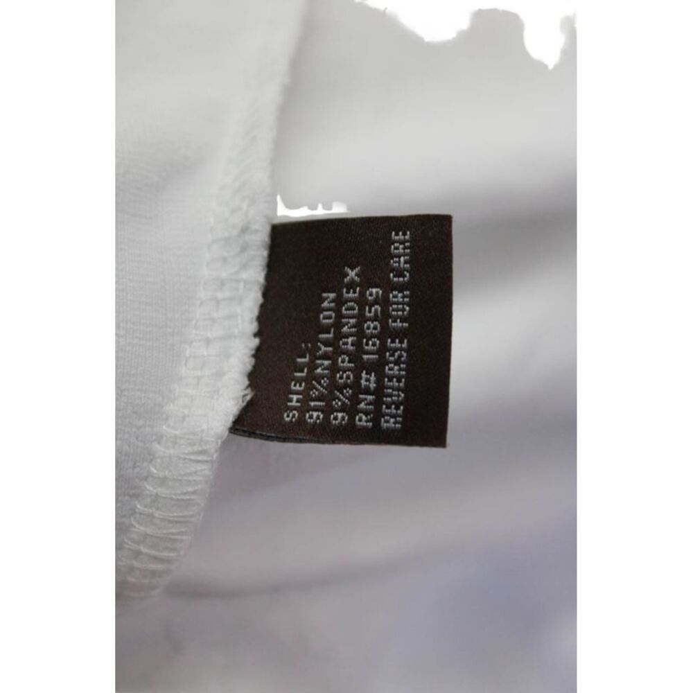 J. Mclaughlin Women's Round Neck Short Sleeves Printed A-Line Dress White Size M - Picture 6 of 7